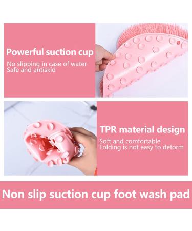Mecctuck Foot Massage Device & Back Scrubber - Non-Slip Silicone Pad for Relaxation | Soothing Green Foot Washing Mat & Shower Brush - Buy Online on GoSupps.com