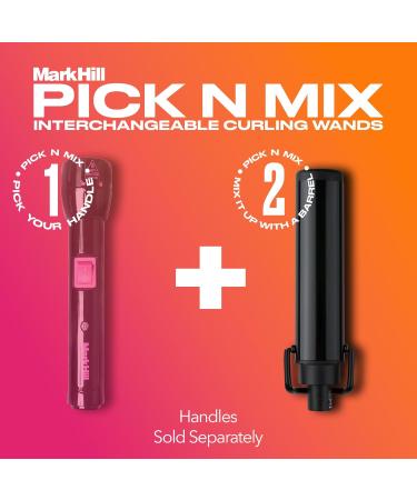 Mark Hill Pick 'N' Mix Interchangeable Hair Curling Wand - Glam Waver Barrel - Black (Handle Not Included) - Buy Online on GoSupps.com