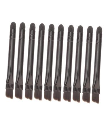 POPETPOP 10 Pcs Eye Shadow Brush Women s Suits Eyeshadow Stick Bevel Sponge Makeup Brush Miss Blush