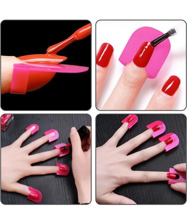 26 Pieces Nail Art Anti-Spill Clips Anti-Spill Glue Manicure Tools Nail Polish Application Aid Anti-Spill Model Nail Painting Template Diy Manicure Accessories - Buy Online on GoSupps.com