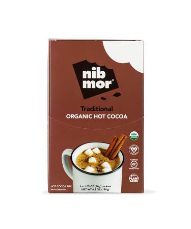 NIB Mor Vegan Hot Chocolate - Traditional 6 Count | Organic, Gluten Free Plant-Based Cocoa - Buy Online on GoSupps.com