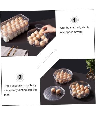 OSALADI 1pc Refrigerator Bin Clear Egg Container Transparent Organizer Storage - Buy Online on GoSupps.com