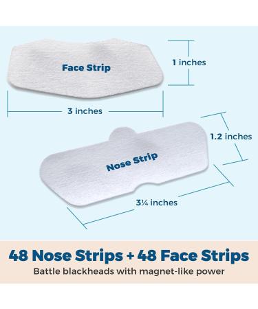 Nose Pore - Blackhead Removing and Pore Unclogging Deep Cleansing Pore Strip Combo Pack 96 Count Strips - Buy Online on GoSupps.com