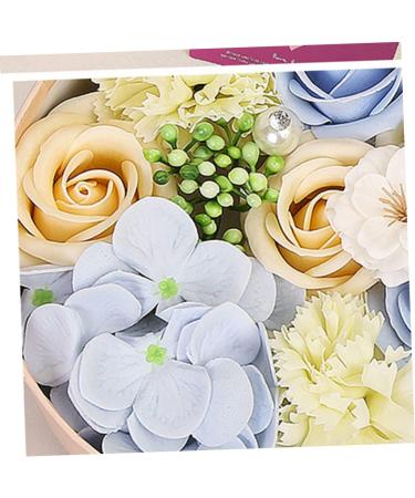 FOMIYES 2 Pcs Rose Flower Petals Natural Preserved Rose Soap Plant Essential Oil Rose Soap Valentines Day Gifts Rose Essential Oil Soap Stocking Stuffer Gifts Natural Soap Flower Box Round - Buy Online on GoSupps.com