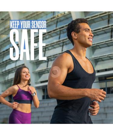 Eseige Freestyle Libre 2/3 Sensor Covers - 30 Pack Tan Color, Waterproof Adhesive Patches - Buy Online on GoSupps.com