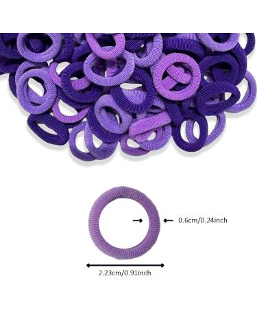 Cooetr 100 Pieces Baby Hair Elastics Elastics for Children Multicoloured Girls Hair Elastics Small and Soft Hair Girls Ponytails for Girls (Purple) - Buy Online on GoSupps.com