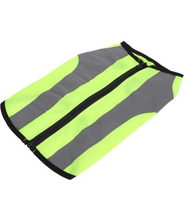 Reflective Dog Vest - Safety Jacket for Night Travel | Bright Green Zippered Pet Reflective Clothing - Buy Online on GoSupps.com