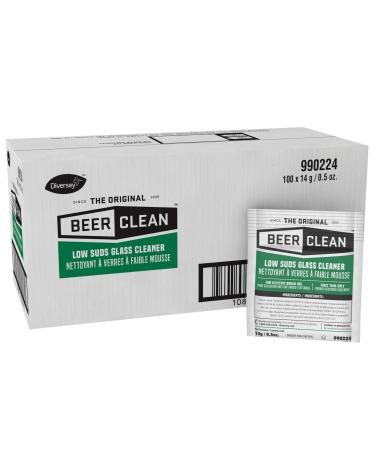 Diversey-990224 Beer Clean Low Suds Glass Cleaner (0.5-Ounce, 100-Pack) 0.5 ounce (Pack of 100)