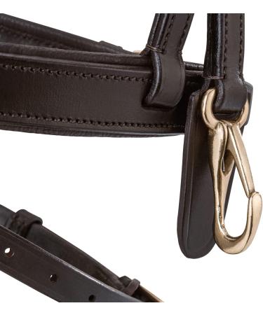 Buy Sunride English Combined Bridle Berlin with Reins - Soft Real Leather Adjustable & Anatomical (Cob Brown) | International Shipping Available - Buy Online on GoSupps.com