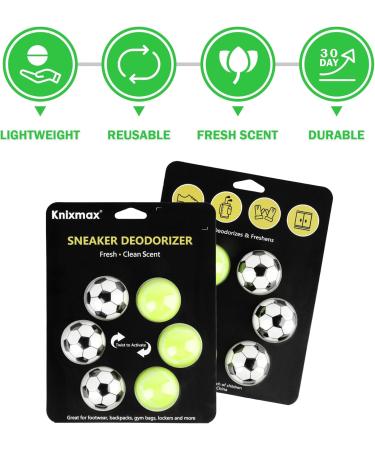 Shoe Deodorizer Anti Odour Trainer Deodoriser Balls Air Fresheners for Car Gym Bag Wardrobe Lockers Footwear Cologne Scent 6 Pack Football Cologne Scent 4 - Buy Online on GoSupps.com