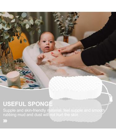 Beaupretty Loofah Sponge - 2pcs Exfoliating Bath Scrubbers for Dead Skin Removal | White Body Wash Sponge & Back Scrubber for Adults - Buy Online on GoSupps.com