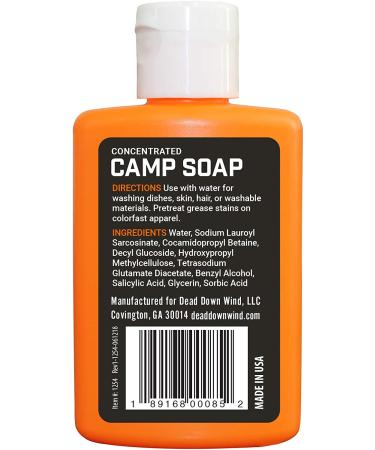 Dead Down Wind Base Camp Biodegradable Soap 4 oz - Multipurpose Environmentally Safe Cleaner for Hunting & Camping - Buy Online on GoSupps.com