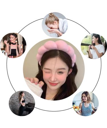 Puffy Makeup Headband Set Spa Headbands for Women Skincare Headband for Face Washing Makeup Removal Shower Facial Mask - Buy Online on GoSupps.com