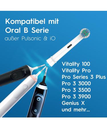HSYTEK 20s Winding Brushes for Oral-B Electric Toothbrush - Replacement for Genius X Pro 2 2500 Pro 3 3500 Vitality 100 - 20 Pieces Pack - Buy Online on GoSupps.com
