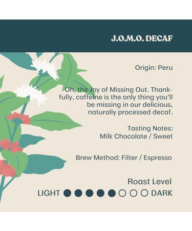 Equator Coffee J.O.M.O Decaf Coffee Blend Naturally Processed by CO2 Method Caffeine Free Delight Milk Chocolate and Sweet Notes J.O.M.O DECAF 908 g (Pack of 1) - Buy Online on GoSupps.com