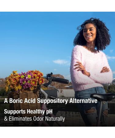 vH Essentials Vaginal Odor Treatment with Vitamin C & Boric Acid Suppositories - pH Balance Support & Natural Odor Elimination - 6 Suppositories with Applicator - Buy Online on GoSupps.com