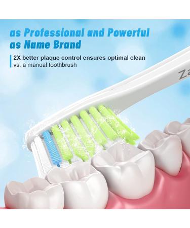 Zafuo Replacement Toothbrush Heads for Philips Sonicare Screw-on Toothbrushes Replacement Heads Compatible with Phillips Sonic Care E-Series Electric Toothbrushes (2 Pack) - Buy Online on GoSupps.com