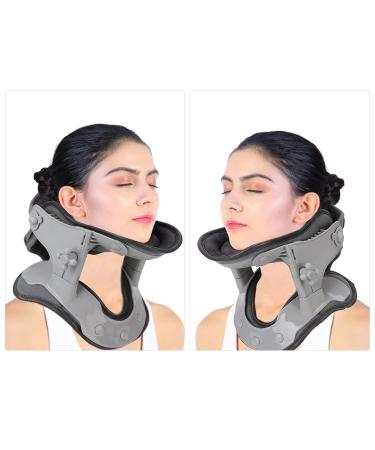 Neck Traction Device with 3 Gears - Adjustable Temperature Heat Support Bandage for Cervical Stretching & Pain Relief - Buy Online on GoSupps.com
