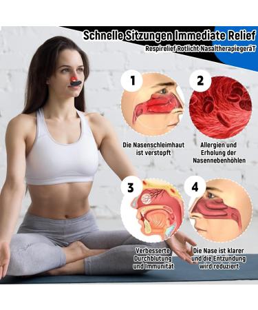 Respirelief Red Light Nasal Therapy Device | Physiotherapy Nose Recovery | Fivfivgo Respiratory Relief | International Shipping Available - Buy Online on GoSupps.com