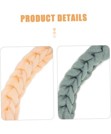 NOLITOY 2pcs Portable Bath Balls - Exfoliating Shower Loofah & Body Scrubber - Comfortable Cleaning Sponges for Adults - Buy Online on GoSupps.com