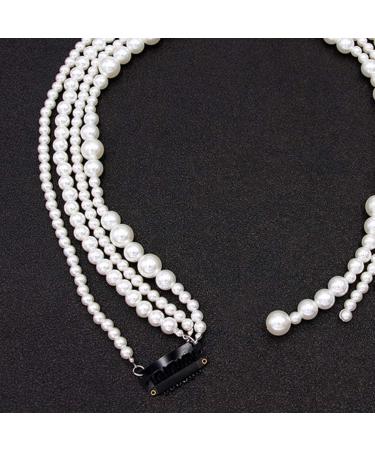 Beaupretty Pearl Hair Extensions Wedding Hair Accessories Wedding Headband Bridal Ribbon Headband Hair Vine - Buy Online on GoSupps.com