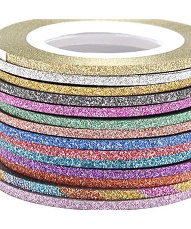 Lmoikesz 2 Set Multicolored Nail Art Striping Tape - Wide Application, Easy to Use - Fashionable Paper Gifts - Random Color 2MM - 2 Set - Buy Online on GoSupps.com