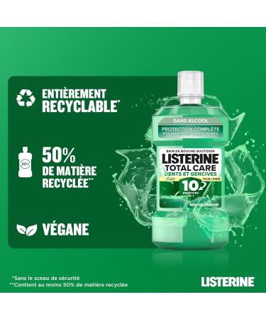 Listerine | Total Care Mouthwash for Teeth and Gums (500 ml bottle) - Buy Online on GoSupps.com
