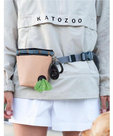 Katozoo Dog Training Treats & Clickers | Magnetic Closure Training Bag - Pink | International Shipping Available - Buy Online on GoSupps.com