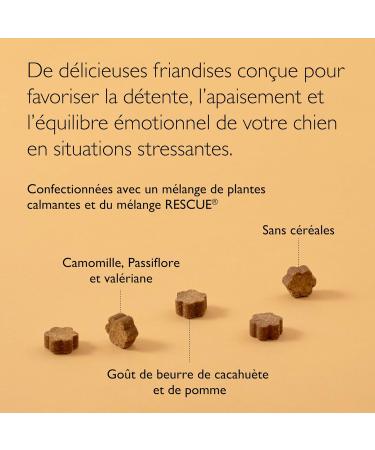 RESCUE Pets Dog Treats Serenity for Pets Ideal for Travel Veterinary Visit Grooming Noise Loneliness Alcohol-free Natural and Vegan - Buy Online on GoSupps.com