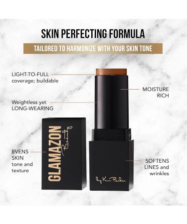 Buy Glamazon Second to None Foundation Stick - Miss Mocha | Light-to-Full Coverage & Weightless Makeup for a Glowy Finish - International Shipping Available - Buy Online on GoSupps.com