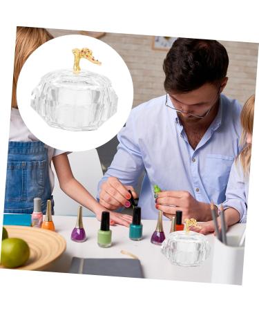 Healeved Glass Nail Cup Nail Dish Bowl Nail Cups Nail Art Tools Dappen Dish Glass Dish for Acrylic Nails Nail Dish Cup Nail Dish with Lids Acrylic Nail Supplies Thicken Metal Saucer Cup - Buy Online on GoSupps.com