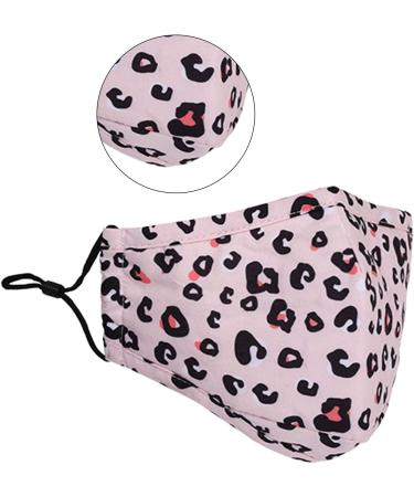Washable Reusable 3 Layers Cotton Cloth Mask - White Leopard Print - One Size Fits Most | Eco-Friendly Face Covering - Buy Online on GoSupps.com