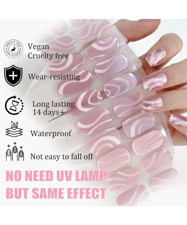 22 Stickers False Nails - Press on Nails - Soft Self-Adhesive Gel Nail Stickers - Upgrade Long-Lasting Fake Nails Stick on Nails for Women and Girls Nail Art No UV/LED Lamp Required - Buy Online on GoSupps.com