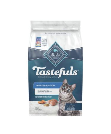 Blue Buffalo Tastefuls Indoor Natural Adult Dry Cat Food Chicken & Brown Rice 7 Pound (Pack of 1)