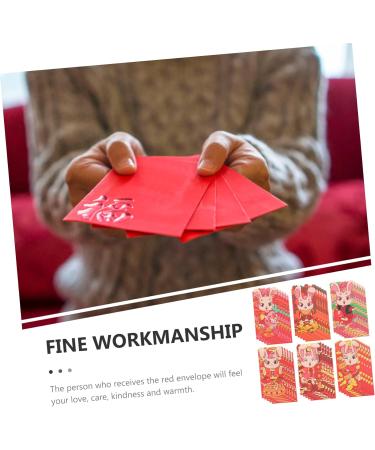MAGICLULU 90 Pcs 2023 Red Envelope Red Envelope Chinese Rabbit Year Hong Bao 2023 Money Packets Chinese New Year Red Pocket Cash Envelope Red Wallet New Year Gift Lucky Cash Bag Paper Child As Shown 4x3pcs 16.4X8.9CMx3pcs - Buy Online on GoSupps.com