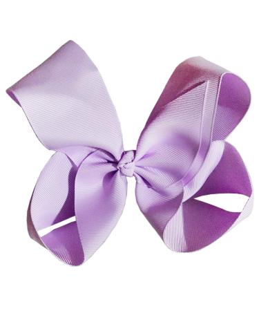 6 Inch Light Purple Hair Bow Alligator Clip for Women and Girls - TSFJ02 - Buy Online on GoSupps.com