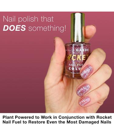 BeautyGARDE Rocket Nail Polish - Airy Fairy - 0.5 Oz Strengthening Growth Treatment, Cruelty-Free & Vegan - Buy Online on GoSupps.com