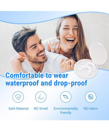 3 Sets Veneers Teeth - Easy to Use Natural Look Portable Ideal for Instant Smile Snap On Veneers for Men and Women - Buy Online on GoSupps.com