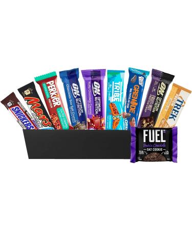 Protein Bar Variety Gift Box - Ideal for Gym Lovers, Perfect for Christmas, Mother's Day, Valentine's Day & Father's Day - Buy Online on GoSupps.com
