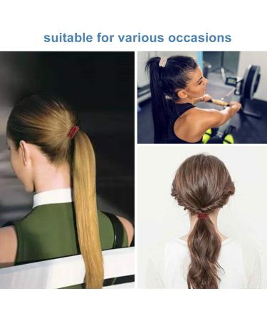 Spiral Hair Ties 12Pcs - Plastic Coil Ponytail Holders Set for Women & Girls - Multicolor Hair Accessories - Buy Online on GoSupps.com