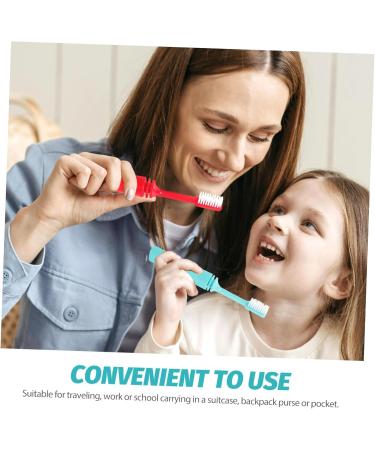 Buy Minkissy 2-Pack Foldable Travel Toothbrushes - Soft Oral Care for Kids & Adults | Mini Travel Toothbrushes for Gum Protection - Buy Online on GoSupps.com