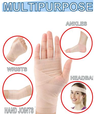 30 Yards Pre-Wrap Athletic Foam Underwrap Tape - Skin Color 2.76 Inch | Ideal for Wrists Elbows Knees Ankles - Effective Sports Bandage - Buy Online on GoSupps.com