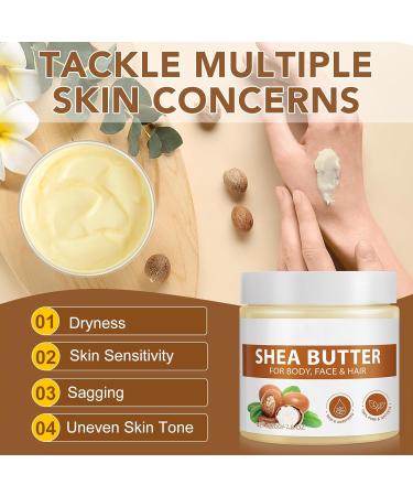 SORRY Shea butter 220 g pure natural unrefined shea butter for the care of dry skin with vitamins A and F deeply nourishes effectively soothes and makes the skin supple provides longlasting hydration - Buy Online on GoSupps.com