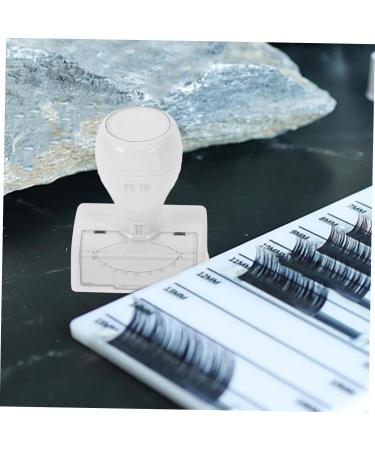 Beavorty Eyelash Practice Stamp False Lower Eyelash Stamp Eye Makeup Tool Eyelash Decor Tool Lash Stamping Tool Eyelash Makeup Stamp Lower Lash Stamp with Ink Eyelash Stamps White Plastic 7.20X6.00X4.00CM - Buy Online on GoSupps.com