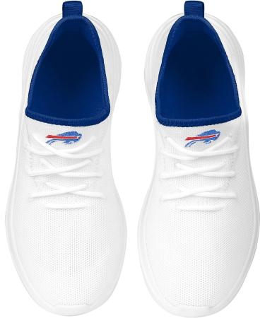 FOCO Buffalo Bills NFL Women's Midsole White Sneakers - Officially Licensed Team Footwear - Buy Online on GoSupps.com