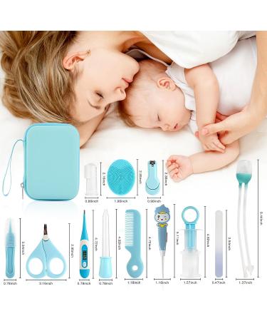 Baby Nail Kit Thermometer | Essential Newborn Baby Grooming & Healthcare Kit in Blue - Buy Online on GoSupps.com