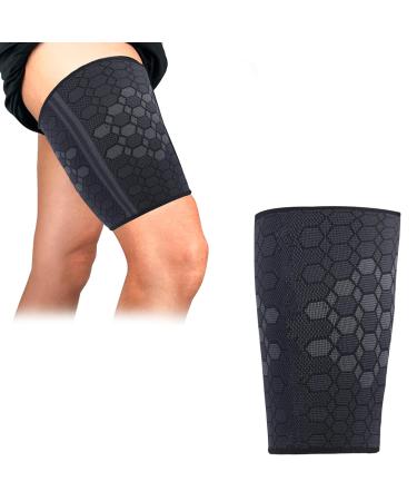 Thigh Compression Support Sleeve Men Women Leg Thigh Brace Wrap for Siatica Improved Blood Circulation Recovery Pain Relief for Hamstring and Quadricep Muscle Injury and Strain relief bandage