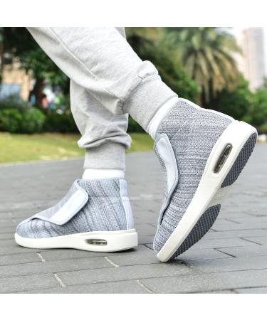 JITUUE Men's Memory Foam Diabetic High-Top Wide Walking Shoes - Grey, Size 13 - Buy Online on GoSupps.com