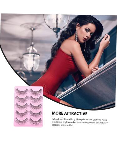 FRCOLOR Chic Fake Eyelash 10 Pairs Fake Eyelashes Lash Makeup Eyelash Girl Cosmetics Dense False Eyelashes Strip Lashes Bulk Reusable Eyelashes 3d Cosplay Rhinestones Artificial Fiber - Buy Online on GoSupps.com