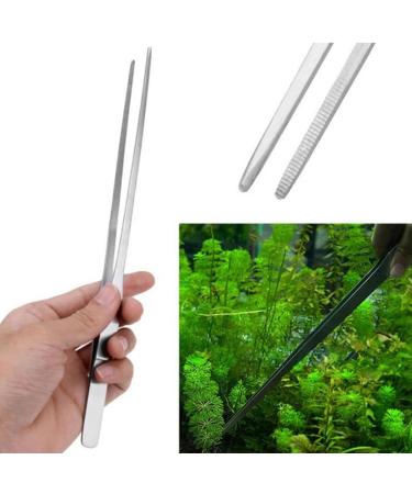 2PCS Long Tweezers Reptile Feeding Tongs Tip Tweezers Curved Tweezers Blunt Tweezers Suitable for Gardening Work Cooking LABS Aquarium Plants Clip Water Grass Tweezers - Buy Online on GoSupps.com